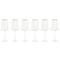 Vlak glas voor champagne en cava Home ESPRIT Transparant Gouden Kristal 400 ml (6 Stuks)