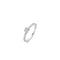 TI SENTO Dames Ring - 925 zilver - Zirconia wit - Maat 19.75 mm / maat 62 - 12109ZI