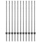 vidaXL - Hekpalen - 22 - stuks - U-vorm - Grijs - 120 - cm - Staal