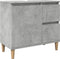 vidaXL - wastafelkast - 65x33x60 - cm - bewerkt - hout - betongrijs