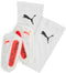 Puma Ultra Flex Sleeve - Voetbal scheenbeschermers - Flexibele TPU-softshell - Wit Glowing Red