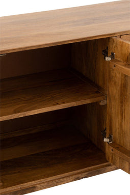 J-Line kast Lora 2 Deuren 3 Laden - hout - bruin