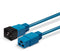 Lindy 30120 - Verlengkabel C20/C19 16A 1.00 m - Blauw