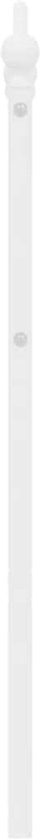 vidaXL - Hoofdbord - 150 - cm - metaal - wit