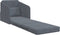 vidaXL - Ligbed - Sofa - 2-in-1 - Donkergrijs - 65x80x83 - cm - Fluweel