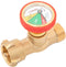 Rothenberger Gasfleszekering Gas OFF - Noodstop 100% afsluiter - Vulindicator - Messing