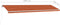 vidaXL - Luifel - handmatig - uittrekbaar - met - LED - 600x300 - cm - oranje - en - bruin