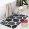 Dutch House Badmat Rennes - Badmat 60x90cm - Grijs - Antislip - Badmatten - Anti Slip Douchemat - Badkamer Mat - Snel Absorberend - Snel Drogende Badmat