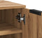 vidaXL - Schoenenkast - 29,5x35x70 - cm - bewerkt - hout - artisanaal - eikenkleur