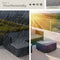 tectake® Wicker lounge - Tuinmeubelset - 5 elementen - Weerbestendig - Zwart