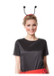 DressForFun Marina Lieveheersbeestje Kostuum - Maat S - Tuinbroek met T-shirt en Accessoires - Rood & Zwart
