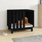 vidaXL - Hondenhok - 70x50x62 - cm - massief - grenenhout - zwart