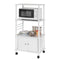 SoBuy Keukenkast - Keukenwagen - 3 vakken - Wit - 60x115x40 cm