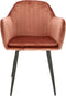 Orville velvet eetkamerstoel Brando roze