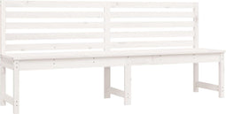vidaXL - Tuinbank - 201,5 - cm - massief - grenenhout - wit