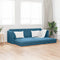 vidaXL - Vloersofa - Bed - 2-in-1 - Blauw - 213x144x60 - cm - Velours
