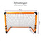 Gofun Voetbaldoel - Set van 2 - Opvouwbaar - 90 x 60 x 60 cm - Zwart/Oranje (set van 2)