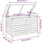 vidaXL - Tuinbox - 90x48x55 - cm - massief - eucalyptushout