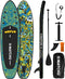 Matchu x Wotto - SUP board - Opblaasbaar - 320x81x15 - Limited edition ART - Blauw limegroen