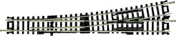 N Fleischmann rails (zonder ballastbed) 22301 Onderbouwwissel, Links 155 mm 10 ° 765 mm 1 stuk(s)