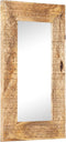 vidaXL - Spiegel - handgesneden - 80x50x2,5 - cm - massief - mangohout
