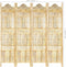 vidaXL - Kamerscherm - 4 - panelen - handgesneden - 160x165 - cm - massief - mangohout
