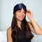 PurelyGoods® Zijden Slaapmasker - Oogmasker - 22 Momme 6A Moerbei Zijde - Verduisterend Donkerblauw
