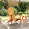 vidaXL - Tuinstoel - Adirondack - 77x78x95 - cm - massief - teakhout