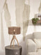 GOOD&MOJO Tafellamp Iguazu - Jute/Bamboe Zwart - Ø30x41cm -
