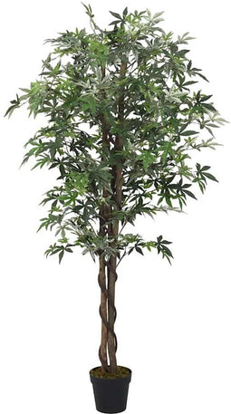 vidaXL - Kunstplant - esdoornboom - 224 - bladeren - 80 - cm - groen