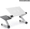 INNOVAGOODS - laptopstandaard - laptoptafel - verstelbaar - in aluminium - schootbureau - schoot tafel - cadeau tip