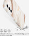 Selencia Aurora Fashion Backcover geschikt voor de Samsung Galaxy S22 - Duurzaam hoesje - 100% gerecycled - Wit Marmer