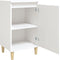 vidaXL - Nachtkastjes - 2 - st - 40x35x70 - cm - bewerkt - hout - wit