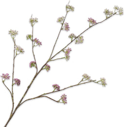 Silk-ka Kunstbloem-Zijden Bloem Dille Tak Groen-Roze 115 cm