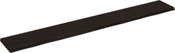 vidaXL - Wastafelblad - 220x30x(2-4) - cm - behandeld - massief - hout - donkerbruin