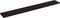 vidaXL - Wastafelblad - 220x30x(2-4) - cm - behandeld - massief - hout - donkerbruin