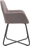 vidaXL - Eetkamerstoelen - draaibaar - 2 - st - stof - taupe