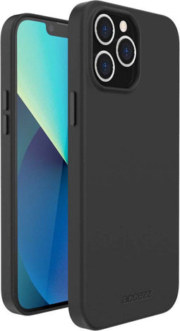 Accezz Hoesje Geschikt voor iPhone 12 Pro / 12 Hoesje - Accezz Leather Backcover Geschikt voor MagSafe - Zwart