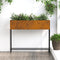 vidaXL - Verhoogde - Tuinplantenbak - 100x26x82 - cm - Weerbestendig - Staal