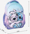 Disney Stitch en Angel Rugzak Meisjes 2 Vakken Premium Quality - Hoogte 44cm