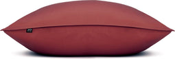 Zohome Kussensloop Satinado - Kussenhoes van 60x70 cm - Set van 2 stuks - 100% Katoen-Satijn - Rood