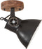 vidaXL Wand-/plafondlampen industrieel 2 st E27 20x25 cm zwart