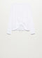 Mango Gesmokt T-shirt - Lange Mouwen - Wit (XL)