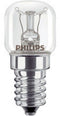 Philips 15W/E14 - Ovenlamp 300°C - Versterkte gloeidraad - Warm Wit Licht