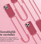 iMoshion Hoesje Geschikt voor iPhone 14 Pro Hoesje Met Koord - iMoshion Color Backcover met afneembaar koord - Donkerrood