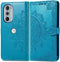 iMoshion Hoesje Geschikt voor Motorola Edge Plus (2022) / Edge 30 Pro Hoesje Met Pasjeshouder - iMoshion Mandala Bookcase - Turquoise