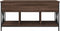 vidaXL - Salontafel - 100x55x50 - cm - bewerkt - hout - en - metaal - bruineikenkleur