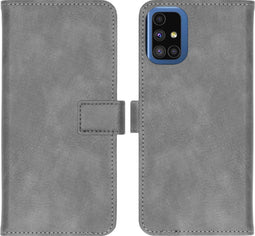 iMoshion Hoesje Geschikt voor Samsung Galaxy M51 Hoesje Met Pasjeshouder - iMoshion Luxe Bookcase - Grijs