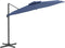 vidaXL - Zweefparasol - met - dubbele - bovenkant - 400x300 - cm - azuurblauw
