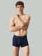 Calvin Klein - 3-pack Low Rise Trunk Boxershorts - Aansluitende pasvorm - Zwart Blauw (3-pack)